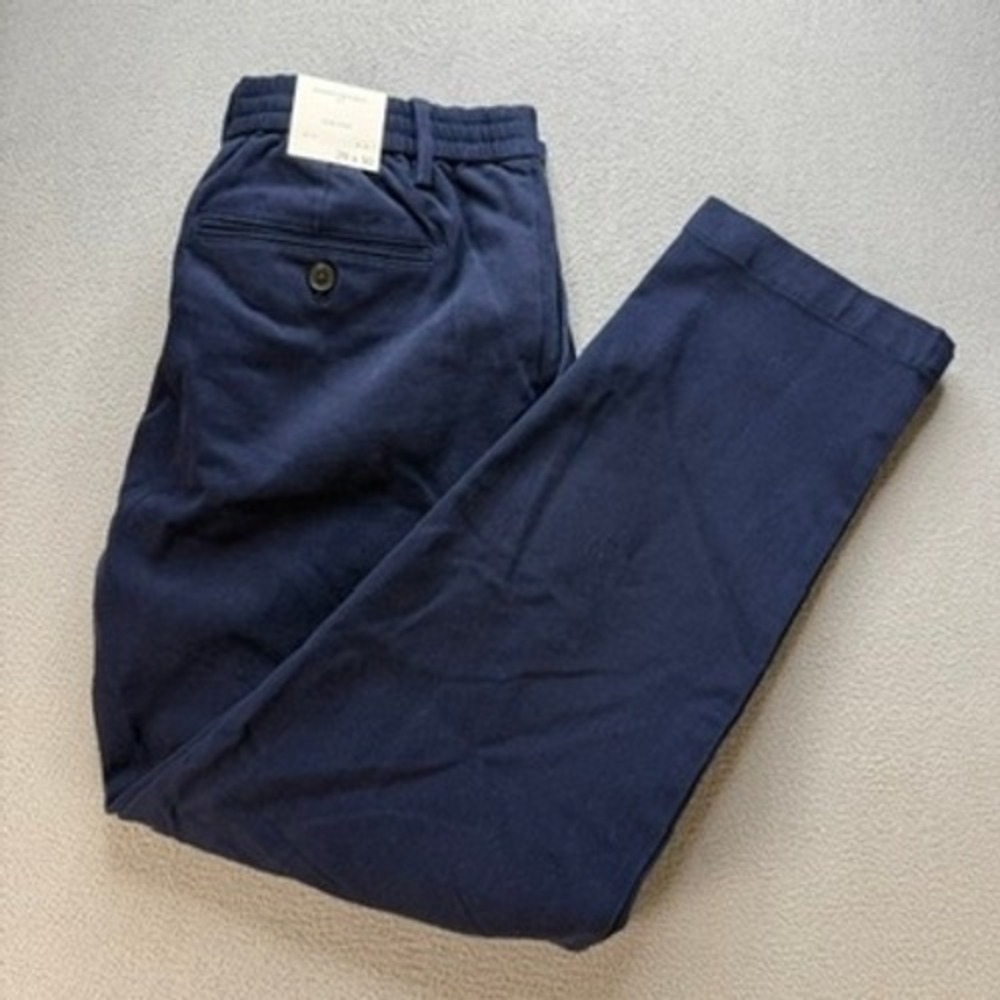Banana Republic Chino Pants Slim Fit 29x30 (FIT 30x26) Blue Cotton Drawstring